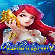 plataforma de jogos teste